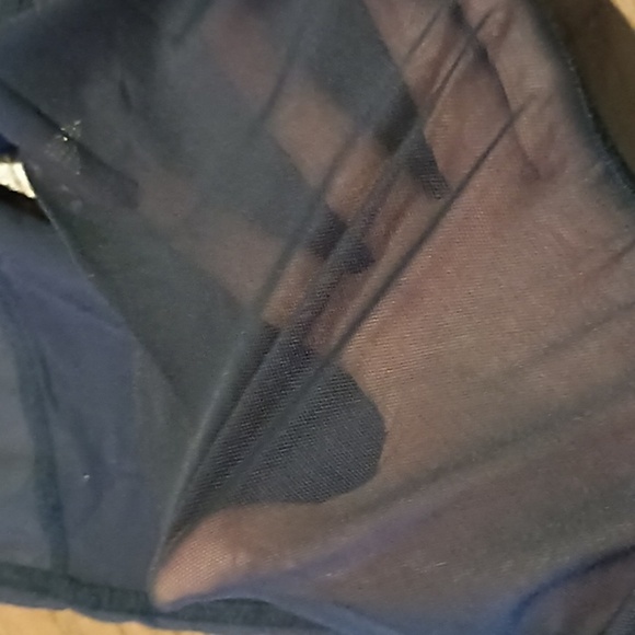 Varley Black High Waisted Skinny Sheer Mesh Panel Leggings A28 - Picture 3 of 7